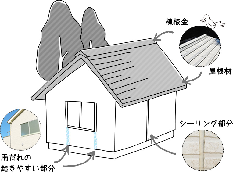 耐久性が必要とされる外壁